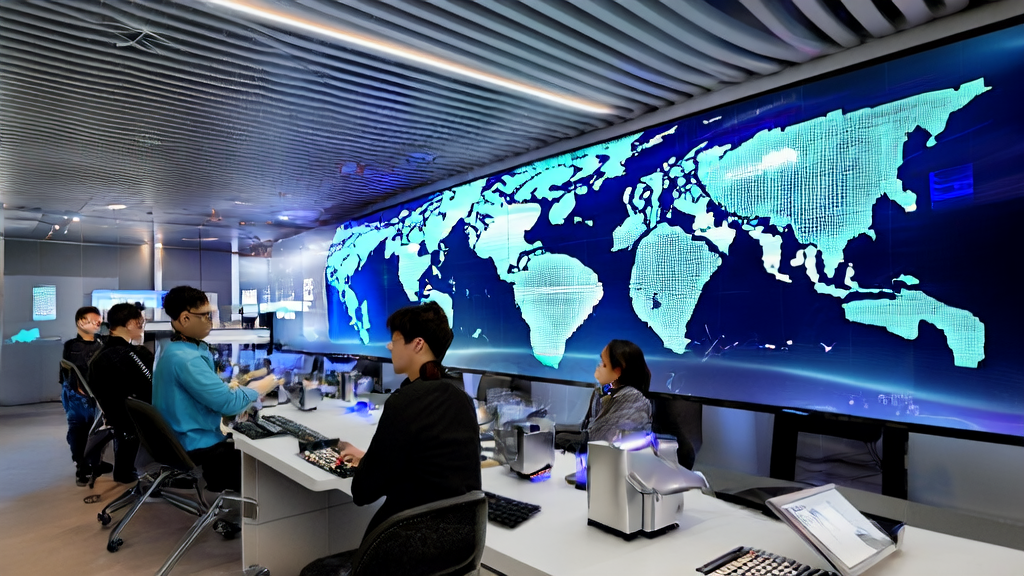 Tech office showcasing AI-optimized email marketing to enhance cross-border commerce efficiency