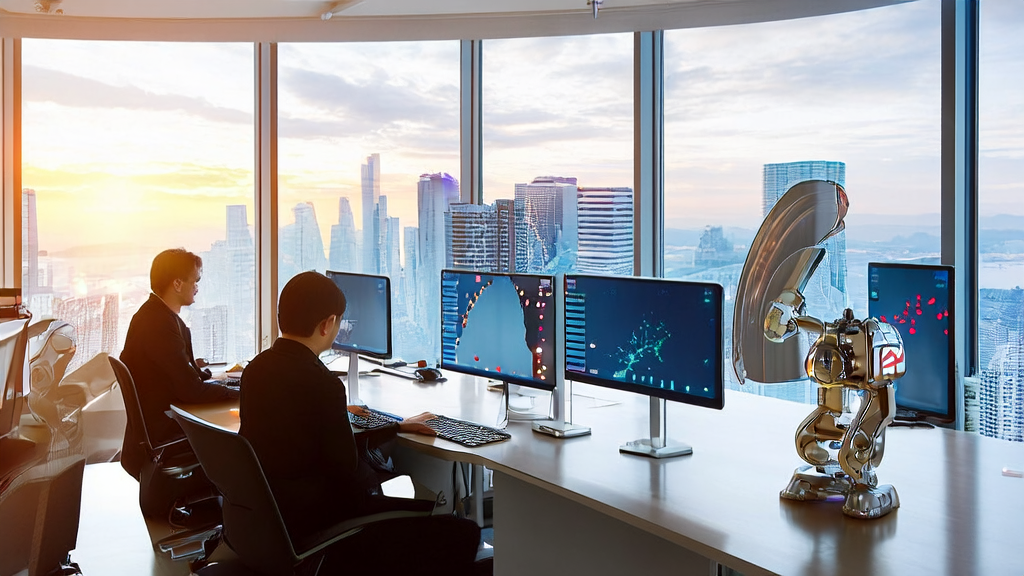 通过AI优化邮件营销提高回复率的办公室场景