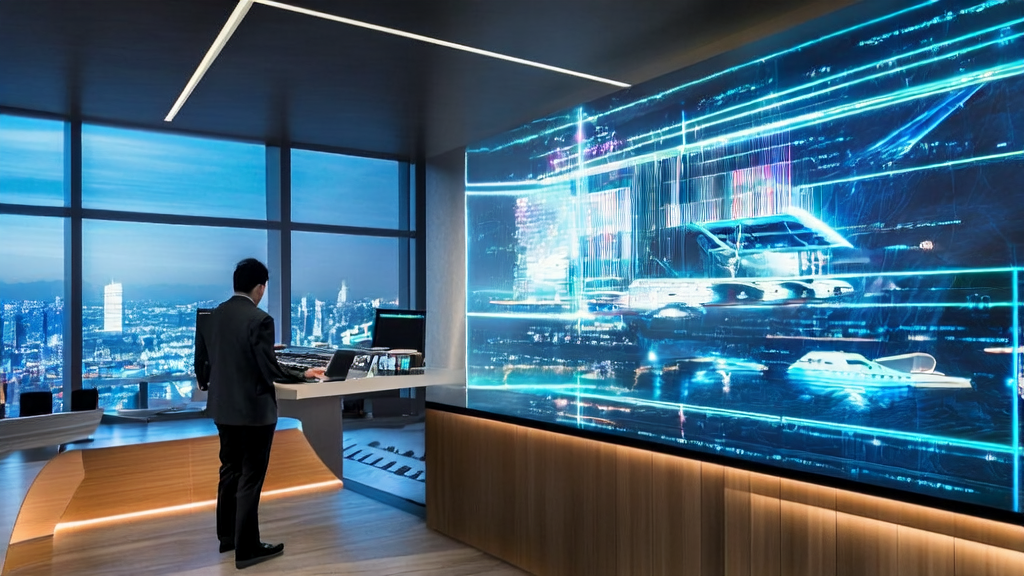 AI-optimized email marketing increases reply rate: An office worker using advanced technology to enhance email effectiveness