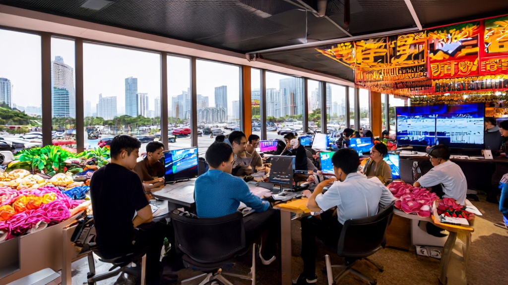 Tech team in a Southeast Asian city using Perplexity technology to develop AI outbound marketing strategies