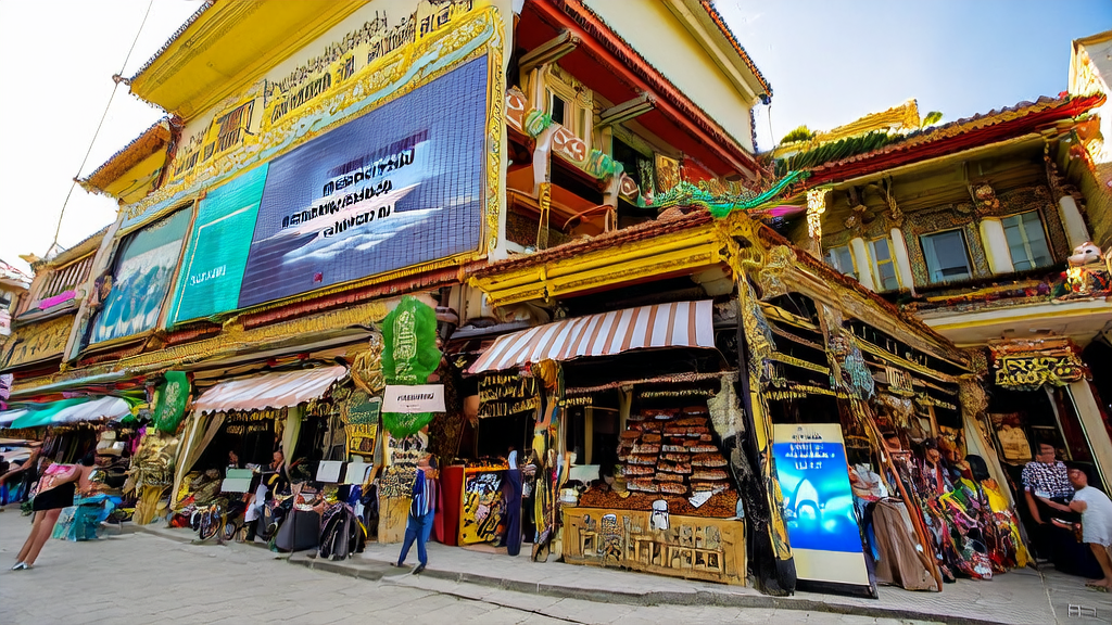 AI acquisition strategies for the Southeast Asian market showcased on a bustling street