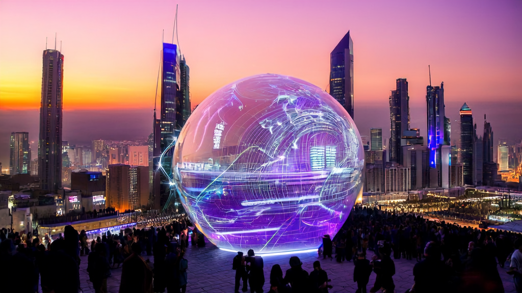 AI-powered customer acquisition system showcased in a futuristic city, celebrating Juicebox's $36 million funding