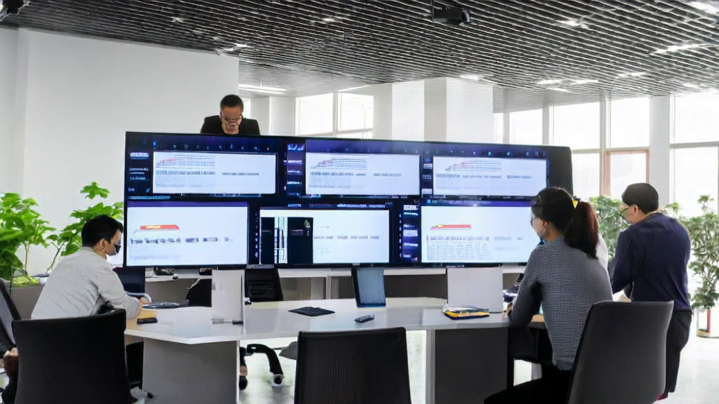Modern office employees using Claudia desktop client for customer data collection and cleaning