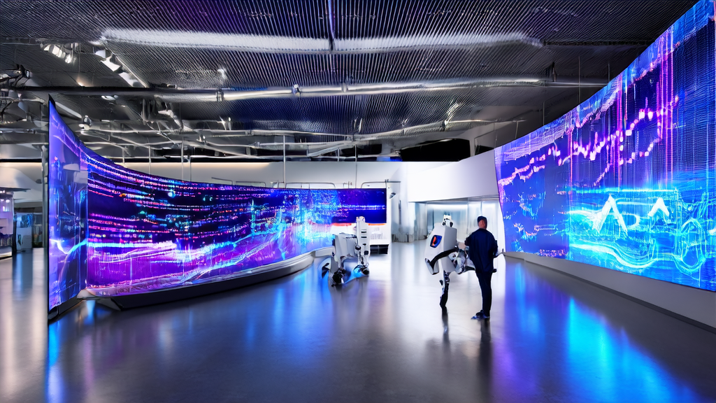 AI-powered smart acquisition system boosting eCommerce sales, showcasing a scene of modern technology and business integration