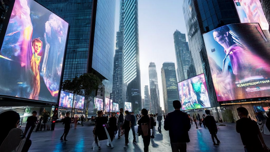 AI-Powered Precise Advertising in a Futuristic City: Pedestrians Interact with Virtual Ads for an Unprecedented Shopping Experience