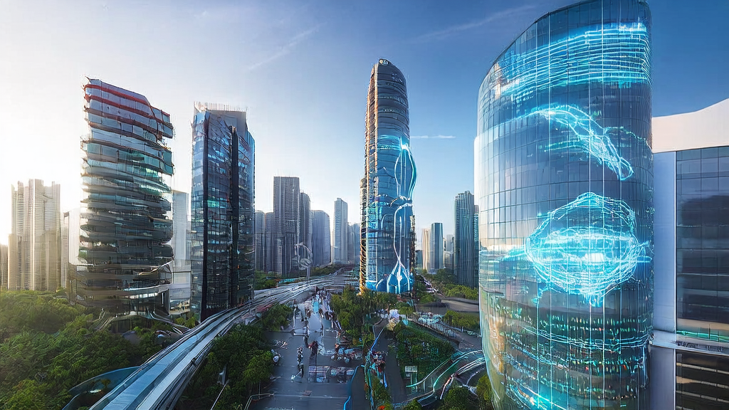 未来城市中的跨境电商公司利用AI技术精准获客