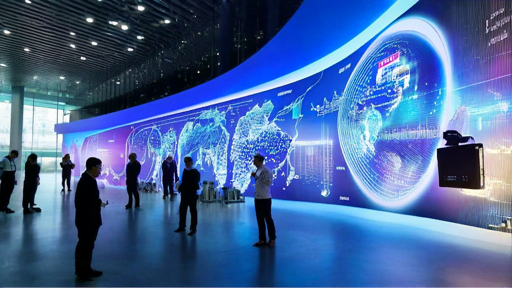 数据科学家在现代化办公楼中使用AI客户预测模型,探讨2025年跨境电商高效转化策略。