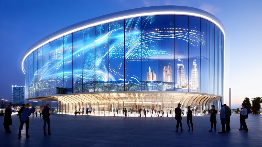 现代办公室中，工程师们正在讨论AI客户预测模型和GPT-5的最新突破。