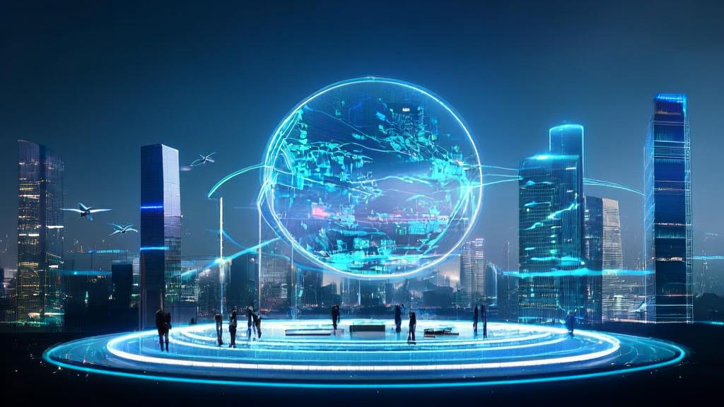 AI Precision Acquisition in 2025: Breaking the Growth Bottleneck of Cross-border Commerce, showcasing future technology and efficient logistics