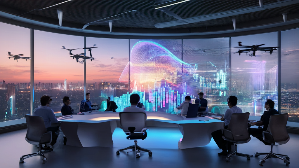 未来城市中的数据科学家使用AI预测模型进行客户分析