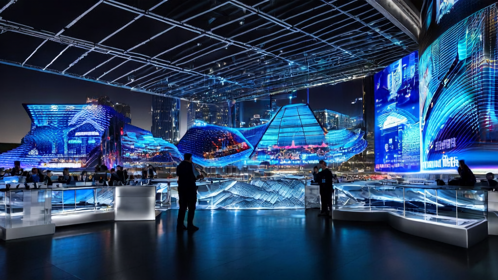 现代办公室内的AI销售线索生成器正在分析客户数据，帮助电商品牌提高销售效率。