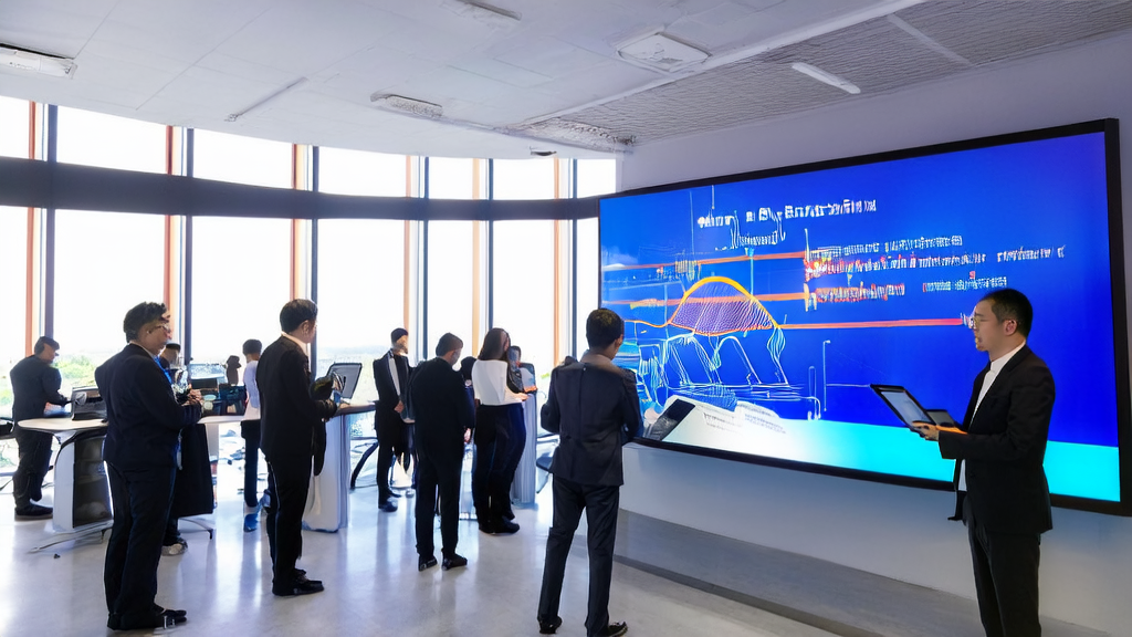 Sales team in a modern office utilizing AI predictive models to enhance work efficiency and customer satisfaction
