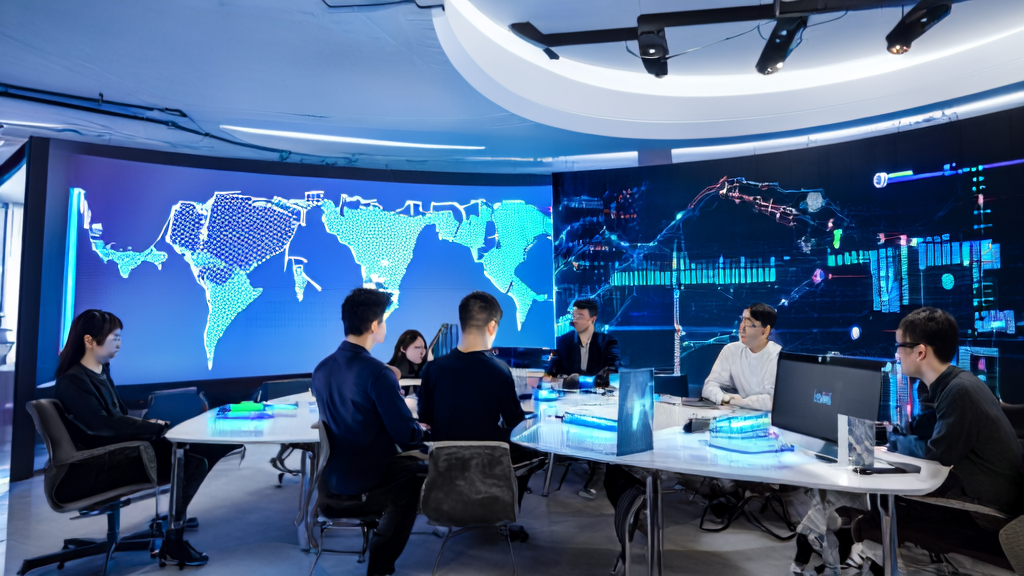 AI+SEO empowering SaaS enterprise international expansion, showcasing the team using Flowith NEO for market analysis and decision-making