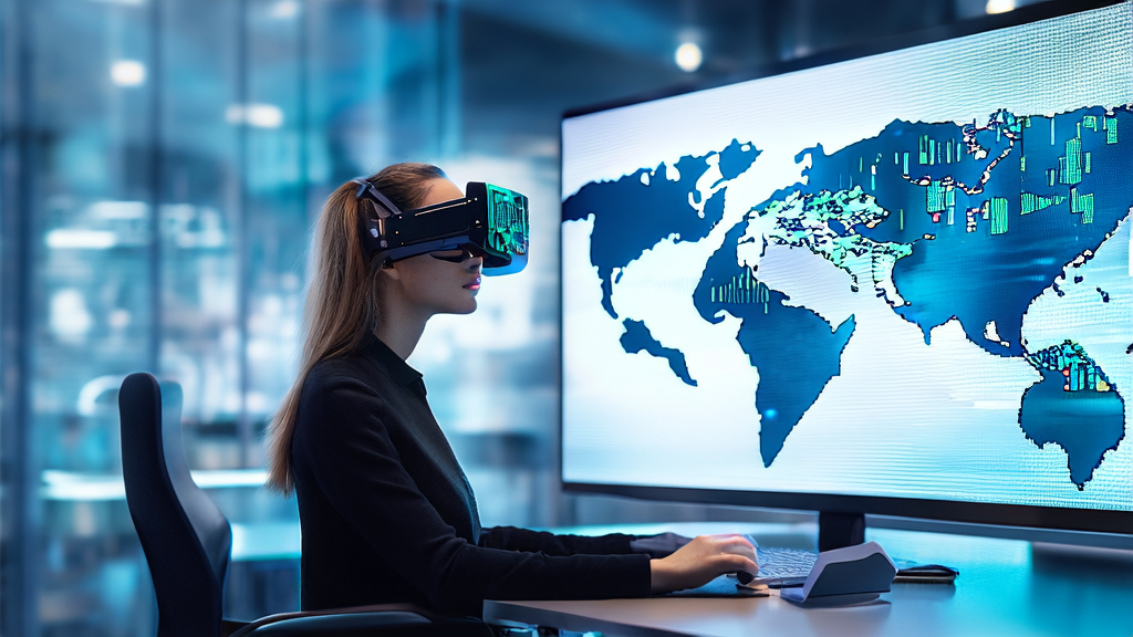 外贸企业员工使用AI智能获客系统进行全球市场分析