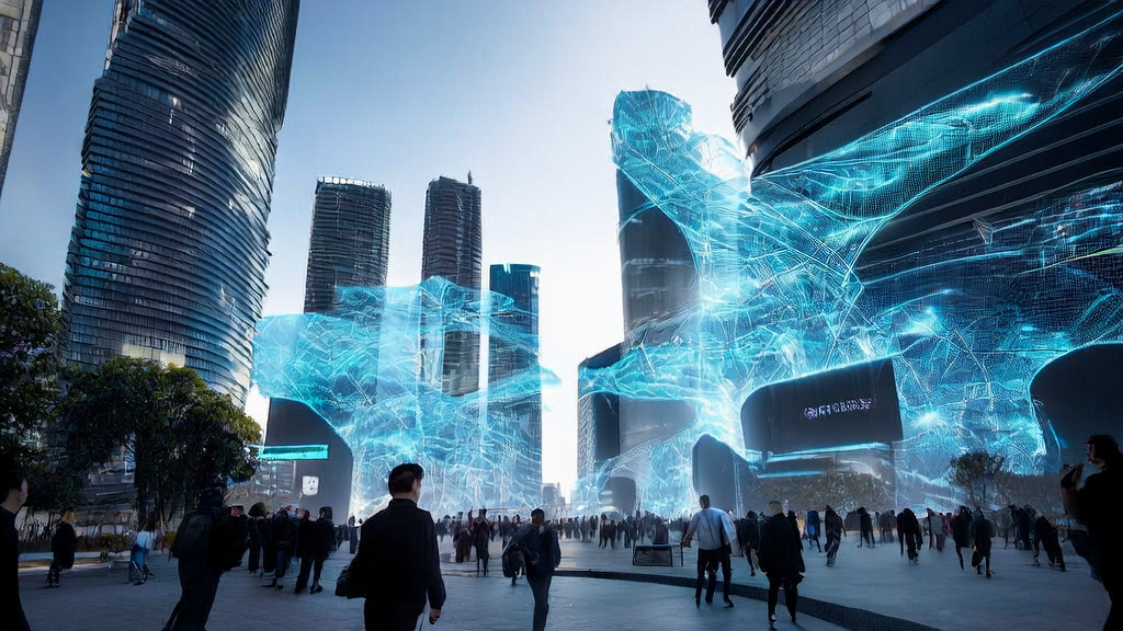 未来城市中利用AI技术实现精准广告投放的场景