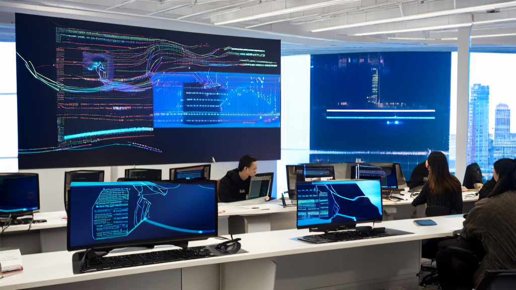 利用AI技术提升企业获客效率的现代化办公室场景
