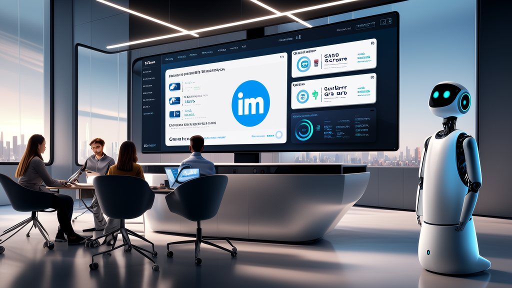 AI技术提升LinkedIn客户获取效率，展示了Gemini AI的“Circle Screen”功能。