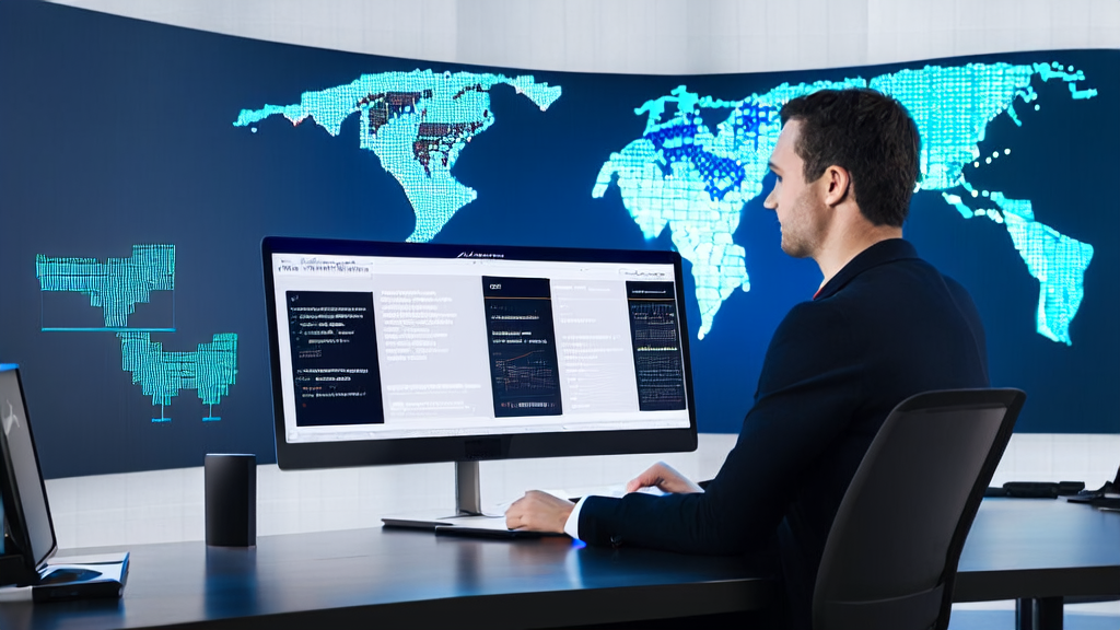 E-commerce business owner using AI image editing tools for customer data collection and analysis