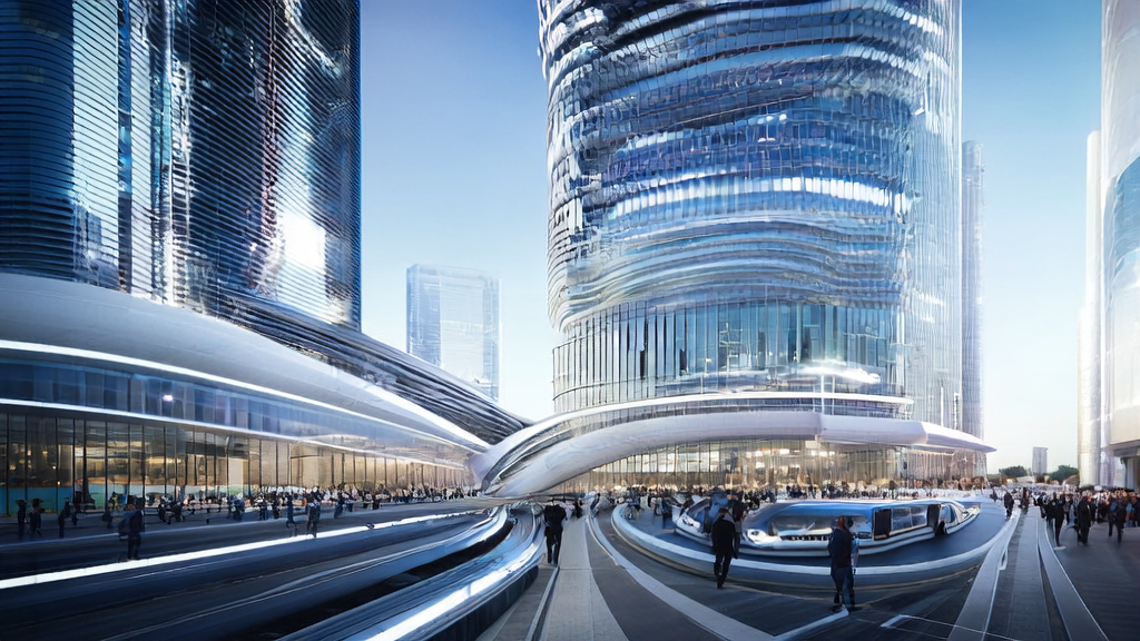 未来城市中的科技公司利用AI技术进行精准获客和数据分析