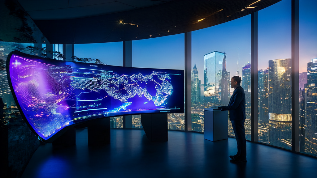 AI技术在跨境电商营销中的应用，展示自动化获客与数据分析的未来场景