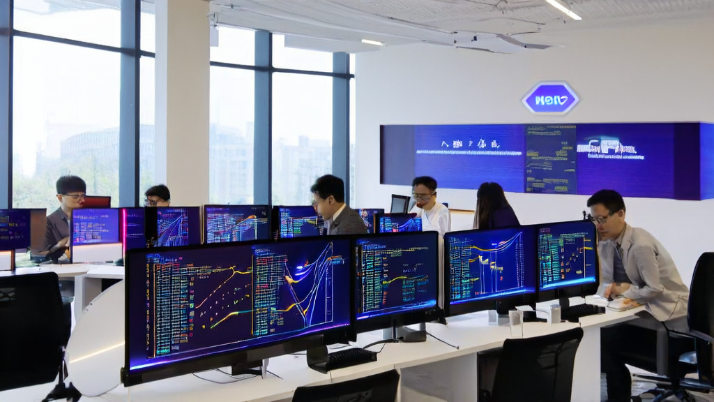 电商办公室内技术人员调试AI模型，展示阿里巴巴Qwen3-Max-Preview在电商获客中的应用