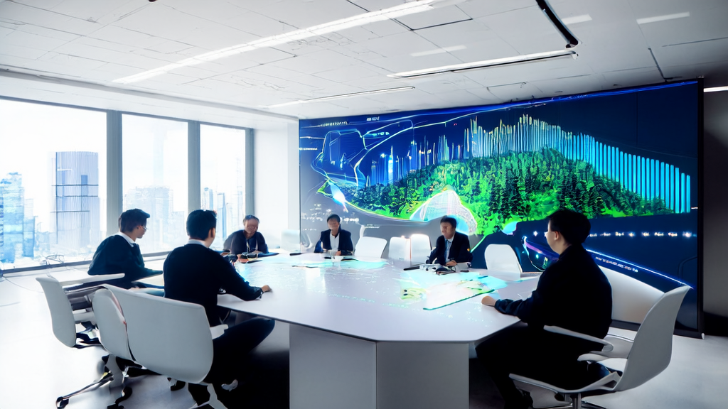 现代化办公环境中，年轻创业者利用AI技术提升获客效率