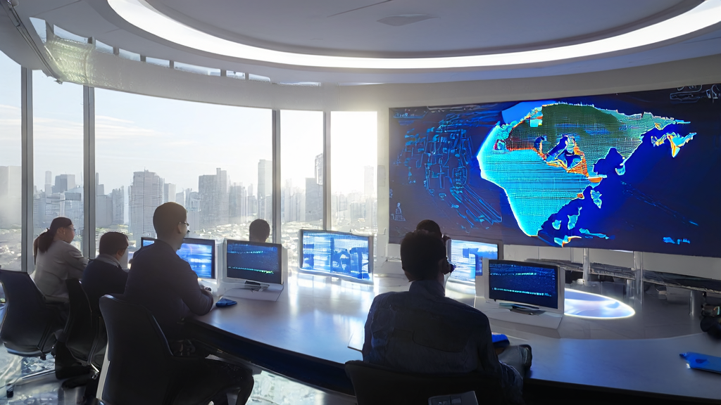 AI智能获客系统在现代化办公室中的应用场景，展示其如何革新外贸行业的客户获取策略。