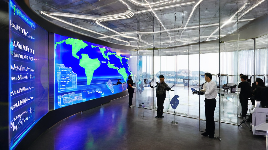 AI技术在外贸领域的应用,展示智能获客系统、多语言生成和个性化邮件营销