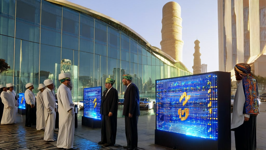 Middle Eastern entrepreneurs discussing how to achieve efficient customer acquisition using AI technology