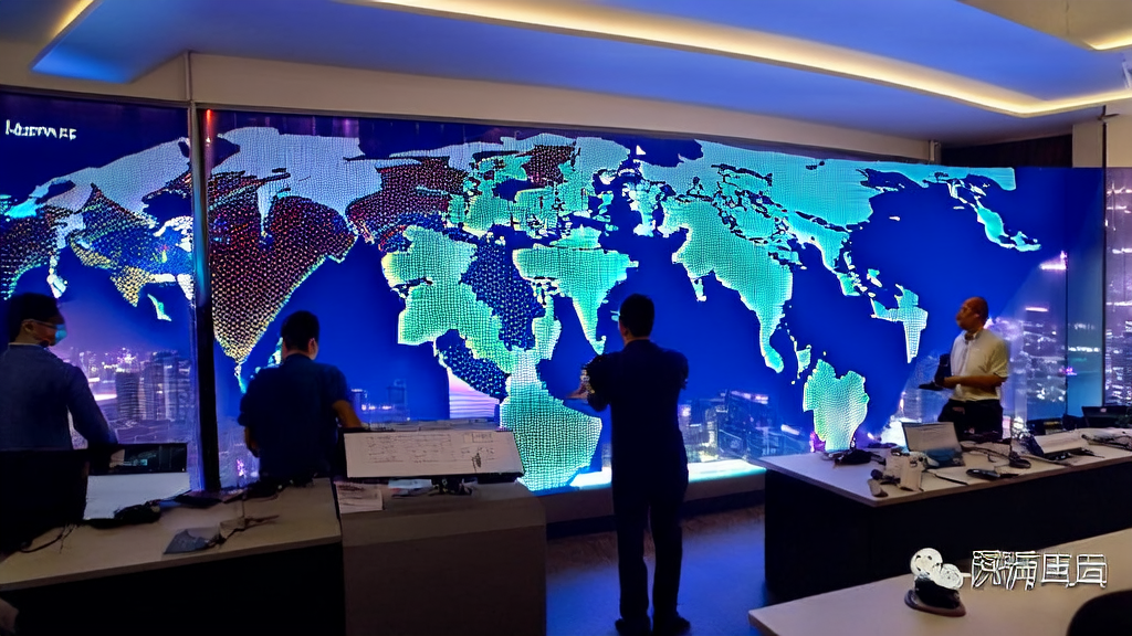 AI technology leading the precision acquisition trend in cross-border e-commerce, showcasing engineers optimizing ad placement strategies through AI systems