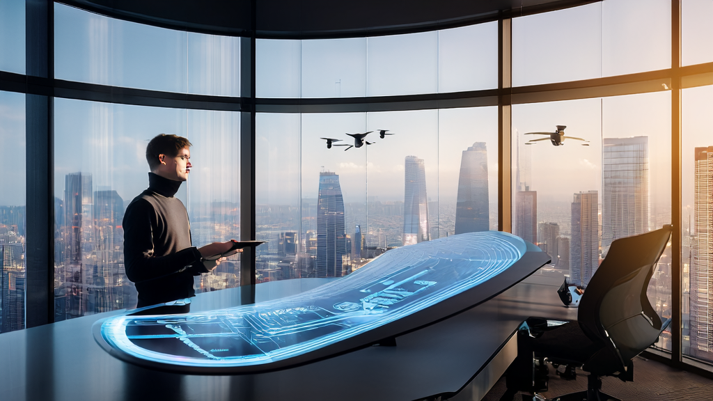 Modern office scene showcasing AI technology redefining acquisition strategies with Bilibili's “Project H“ tool