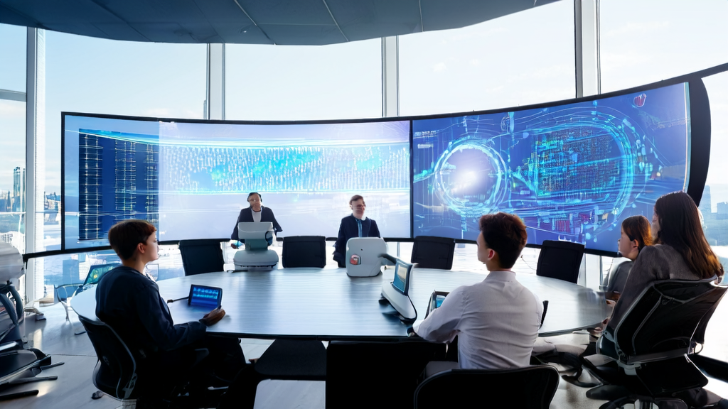 AI technology is reshaping the new paradigm of email marketing acquisition, with a team discussing high-conversion email strategies in an office setting.