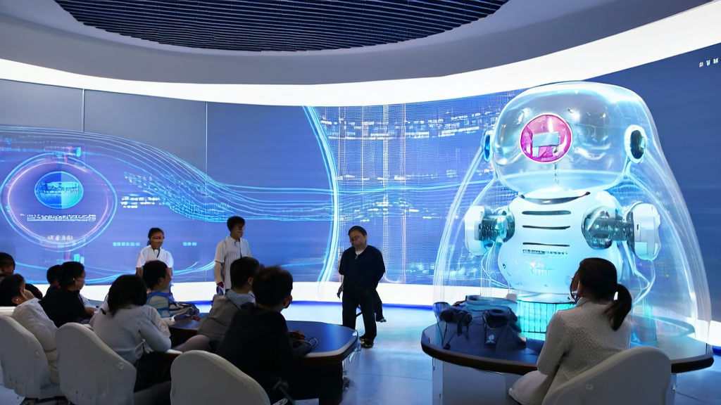科学家们在实验室中利用AI技术进行客户筛选和个性化营销