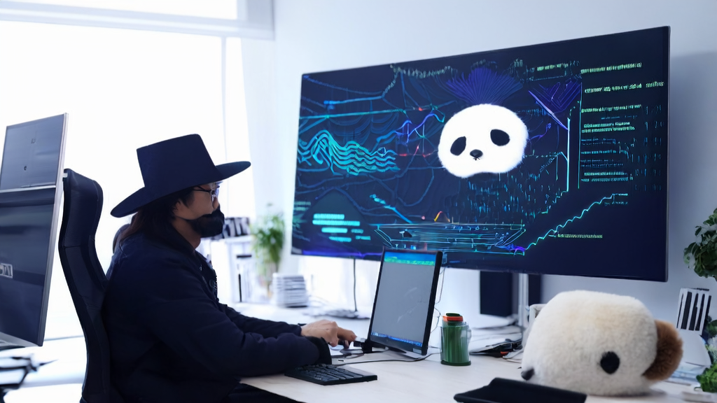 使用AI技术进行客户数据采集与清洗的现代化办公室场景