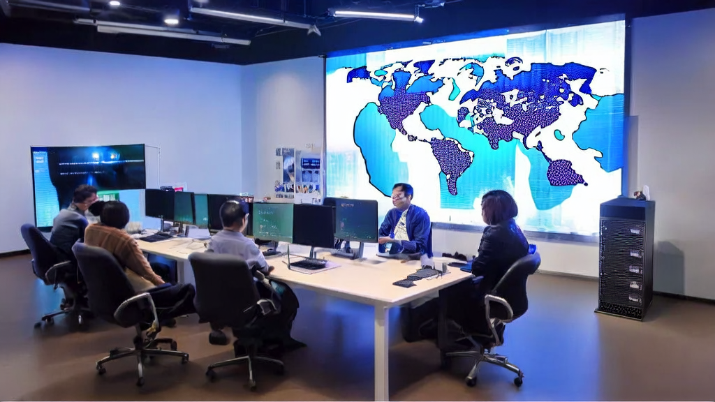 AI技术如何变革企业获客模式——以外贸为例，展示现代化办公环境与智能设备的应用