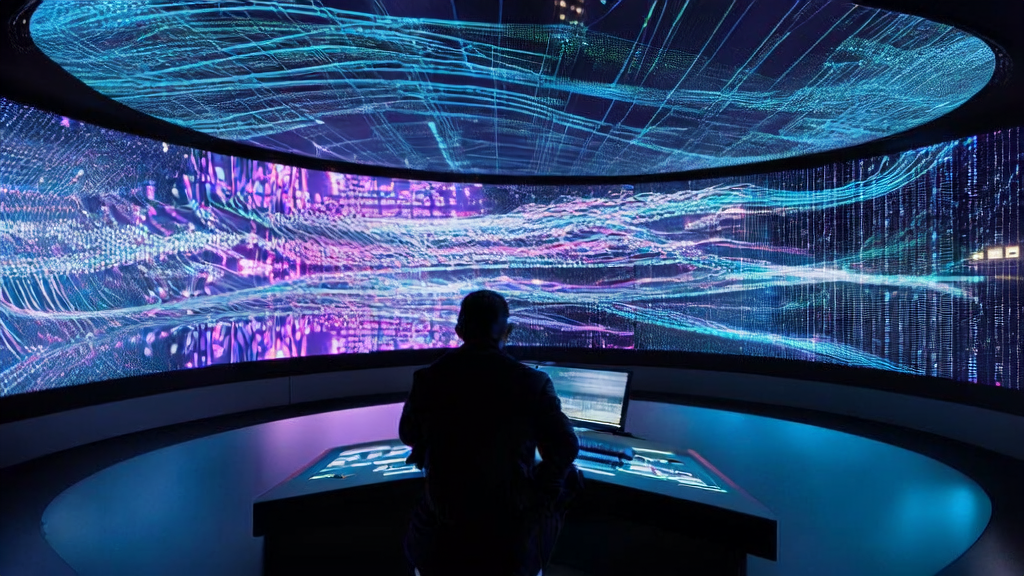 Modern surveillance center using Memories.ai for efficient video analysis