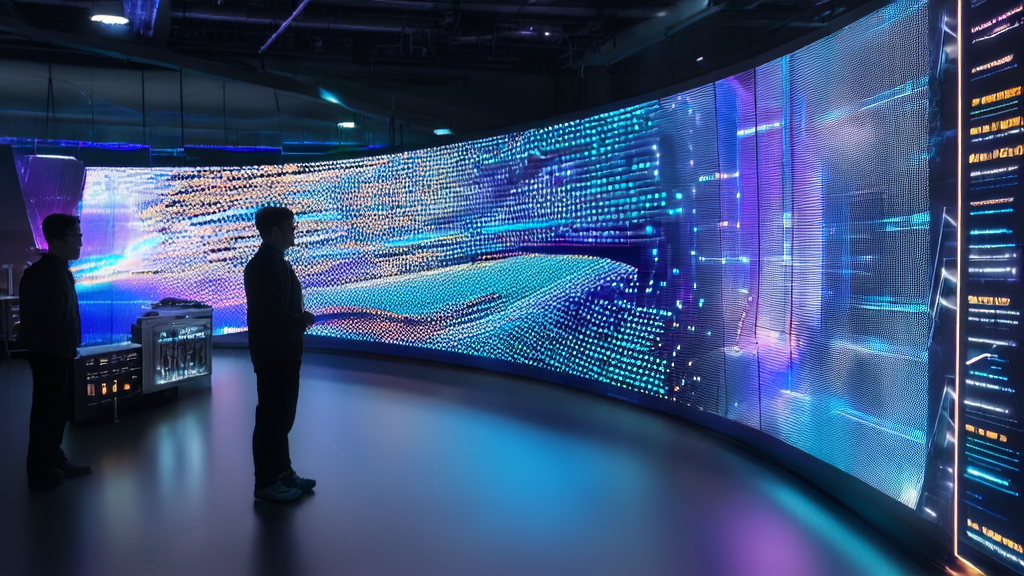未来科技实验室中的工程师使用Google Gemini API优化AI语音识别系统