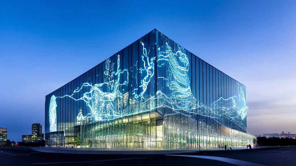 阿里巴巴总部大楼与AI技术展示，体现2025年跨境电商新趋势