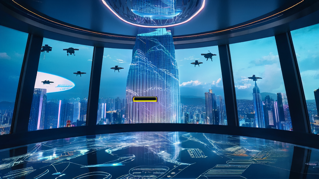 AWS SageMaker upgrade ushering in a new era of AI marketing, with an engineer operating the new features in a modern control room.