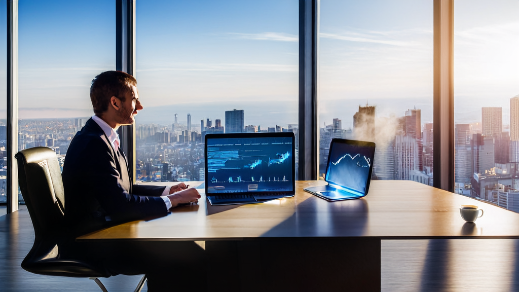 商务人士使用AI邮件润色工具优化外贸邮件