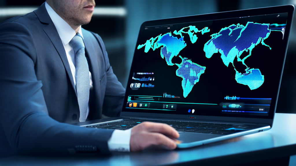 Business professional using AI for customer acquisition