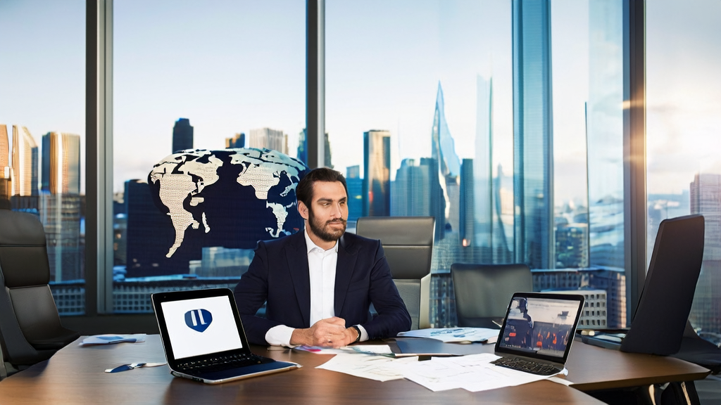 Business professional using AI marketing tools to enhance B2B efficiency