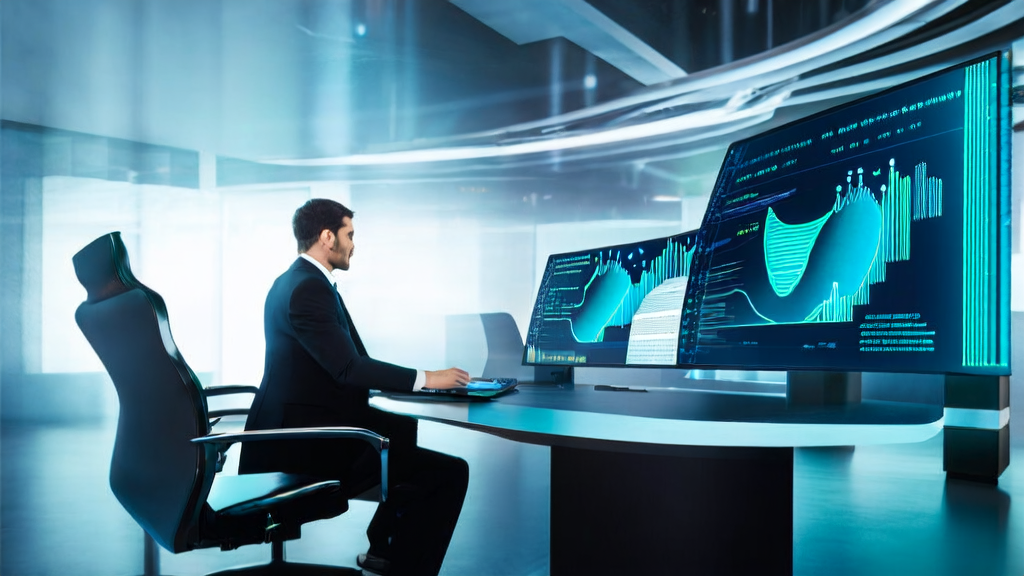 Businessman using AI tools for LinkedIn client acquisition