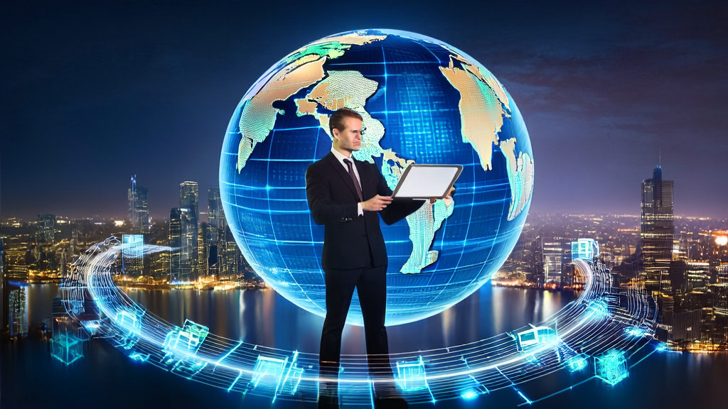 Businessman using GPT-5 to enhance global market customer acquisition efficiency