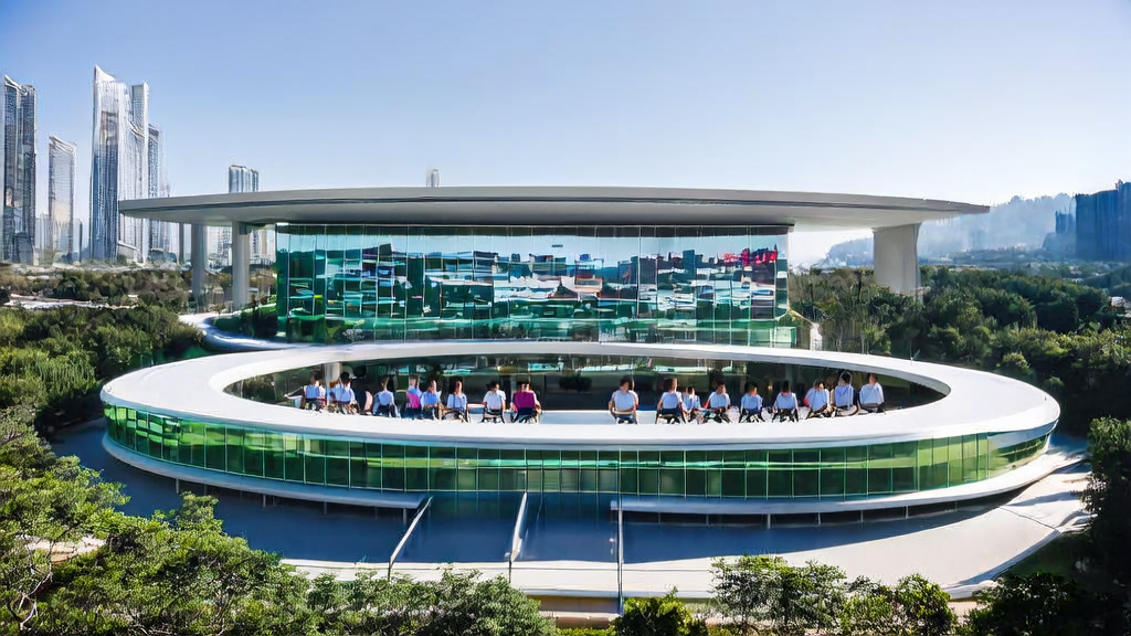 中国AI团队在硅谷的办公场景，展示其在全球科技领域的领先地位