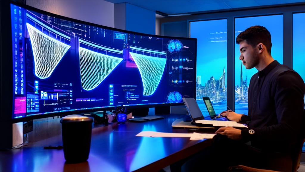 Cross-border e-commerce entrepreneurs analyzing data and discussing strategies for AI-powered precise customer acquisition