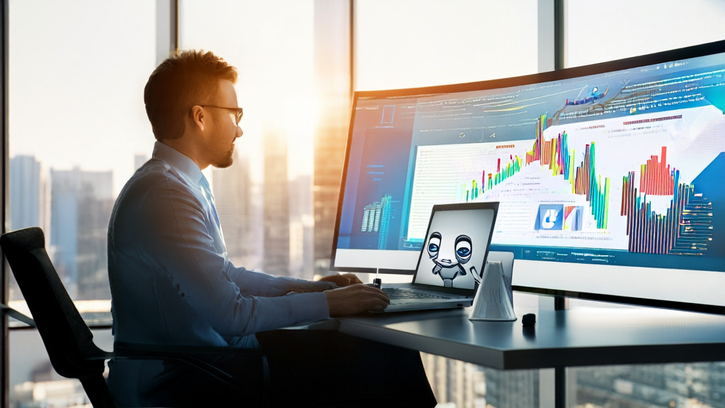 Data analyst using Alibaba ZeroSearch technology and Twitter data to analyze customer preferences