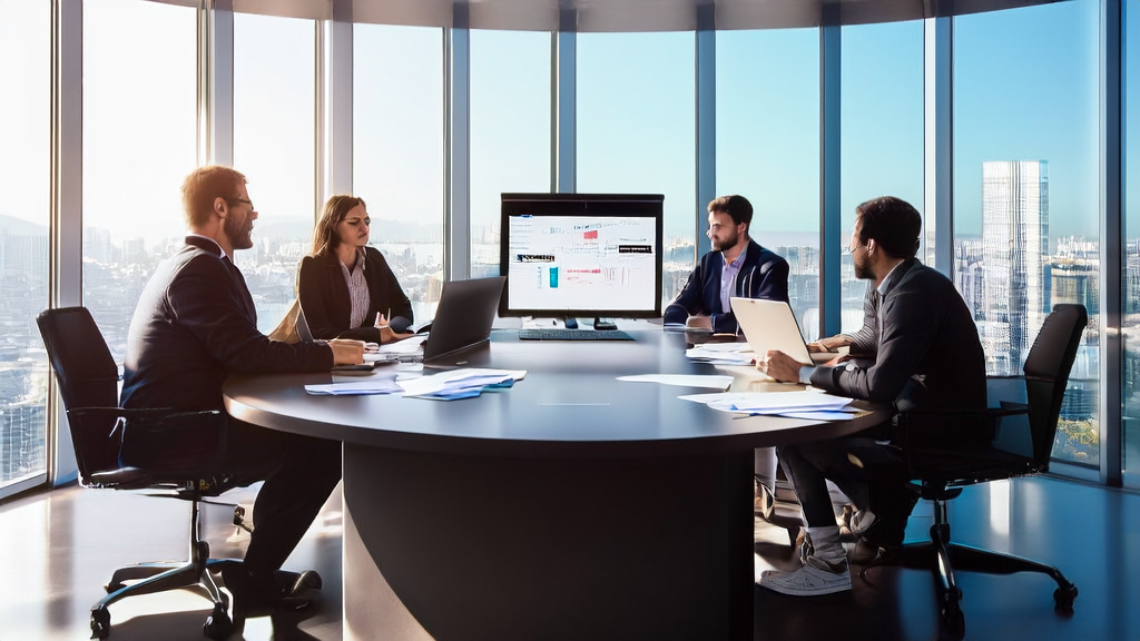 Employees discussing the impact of DuckDuckGo's new AI image blocking feature on email marketing in an office setting