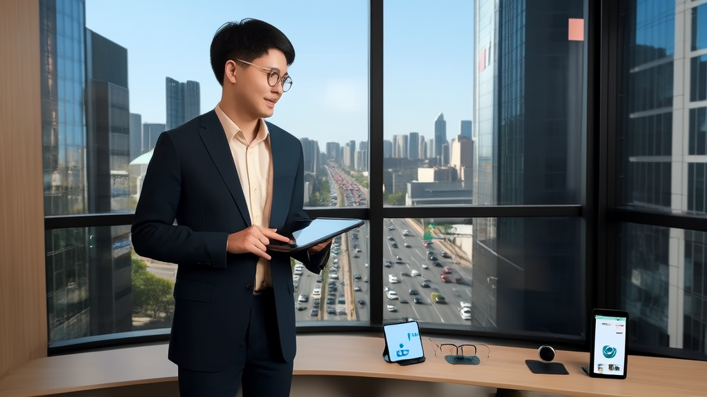 创业者使用AI技术在LinkedIn上寻找潜在客户，并结合Google智能眼镜展示未来可穿戴设备的应用前景