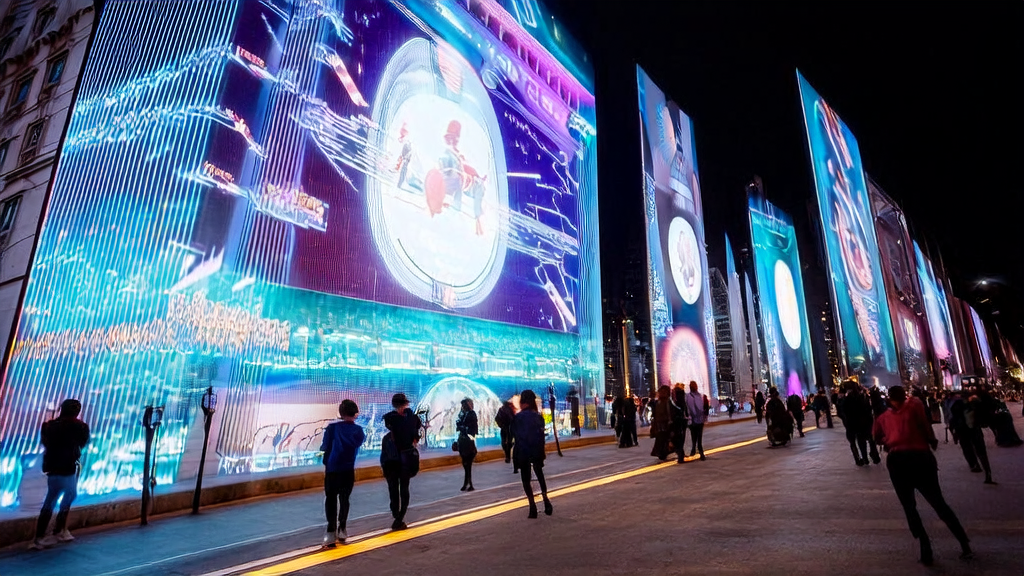 未来城市的智能广告投放场景,利用AI技术精准触达目标客户